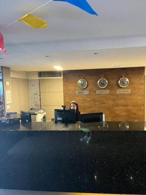 João Pessoa Flat A Beira Mar Na Orla De Cabo Branco 아파트 외부 사진